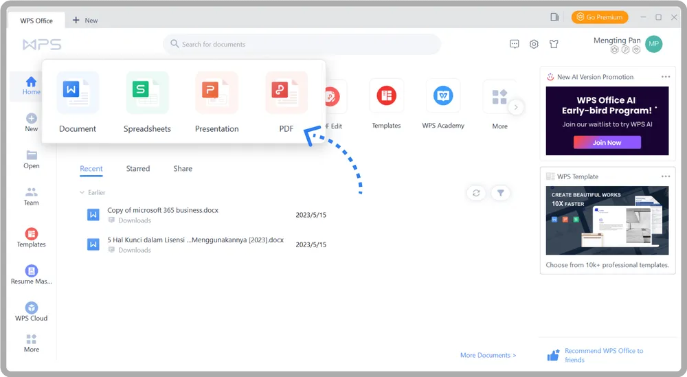 WPS Office怎么恢复已删除的文件？